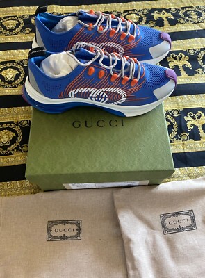 NEW 100% AUTHENTIC GUCCI RUN KNIT TECHNICAL SNEAKERS  display picture 3