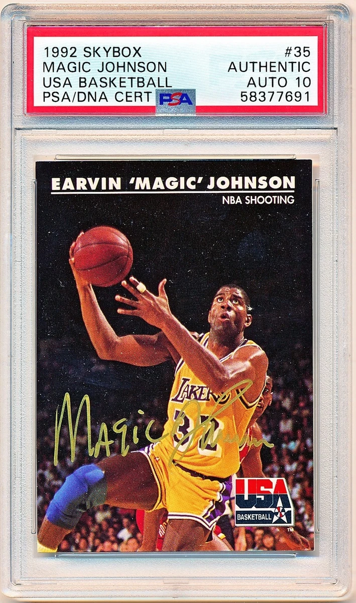 Magic Johnson Professional Sports Authenticator (PSA) Basketball