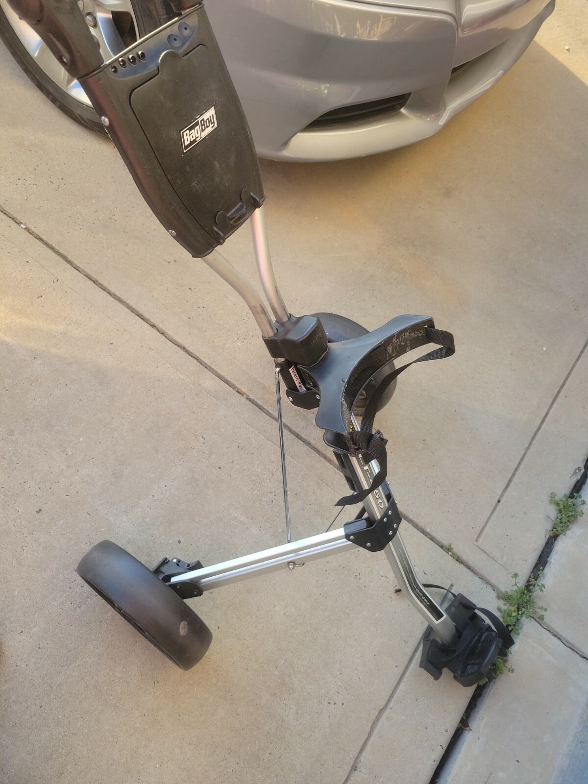 Bag Boy LT450 2 Wheel PushPull Golf Cart Black and Grey HTF Spring