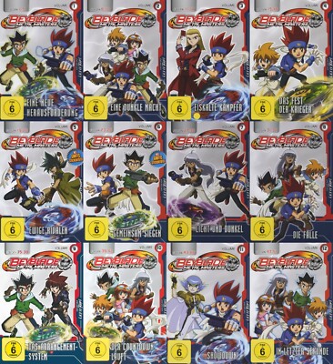 Beyblade Metal Masters Anime auf Deutsch 12 DVDs Komplette