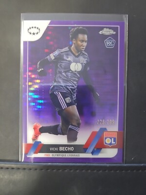 2022-23 Topps Chrome UEFA Women's Champions League Purple 142/299 Vicki Becho RC