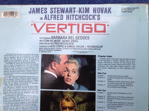 Vertigo 1958 Laserdisc 40082 Hitchcock - James Stewart - Picture 3 of 8