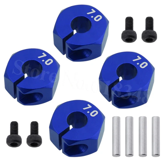 4 RC Radmitnehmer 12mm Radnabe Sechskant Spurverbreiterung 5 6 7mm Für 1/10 Auto - Bild 4 von 4