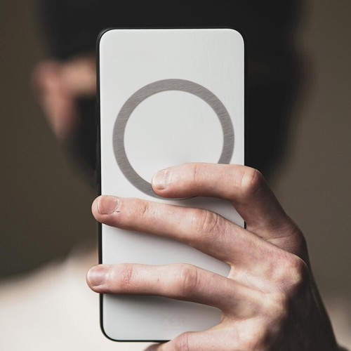 6 Pezzi Anello Magnetico Custodia Cellulare Accessori Grip Adesivo Cerchio Metallo per - Foto 5 di 12