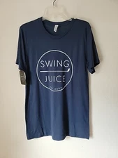 Swing Juice T Shirt  Medium Blue Short Sleeve Golf  New 