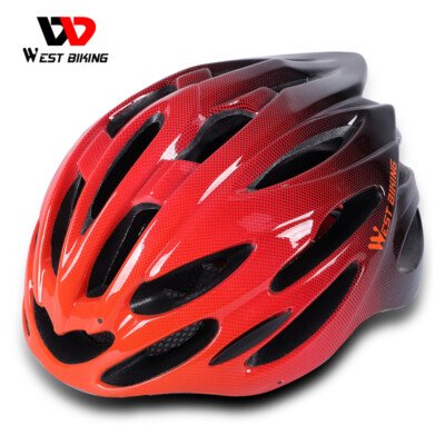 Casque De Vélo WEST BIKING Unisexe - Route/Montagne - 56-62 Cm - Moulé Intégral - 230g