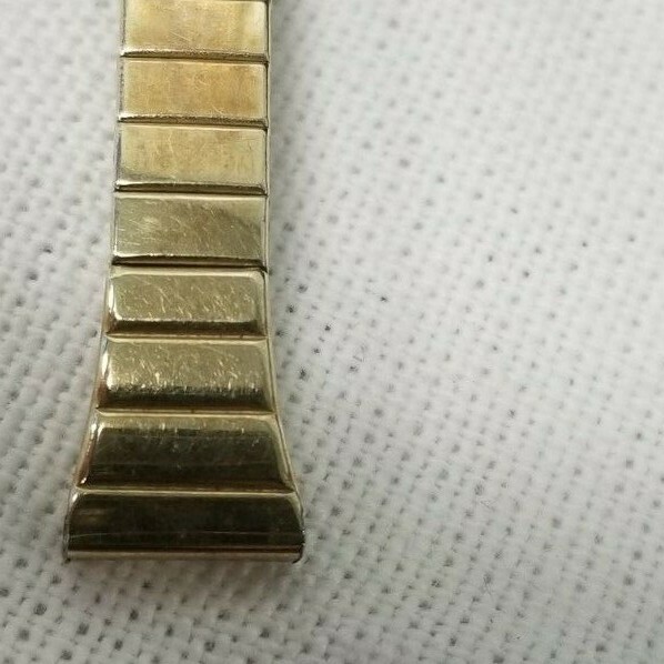 Speidel Women Watch Band 10k Gold Gf TwistoFlex Stretch 9mm Thin