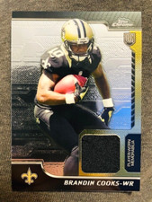 2014 Topps Chrome #RR-BC Brandin Cooks Rookie RC Jersey Relic Card. rookie card picture