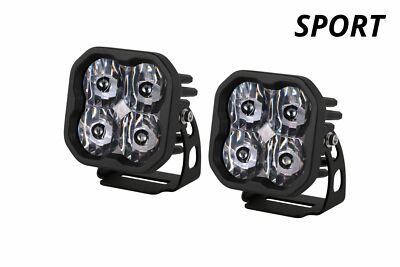 Diode Dynamics SS3 Stage Series 3'' SAE/DOT White Sport Driving LED Pods w/ ABL