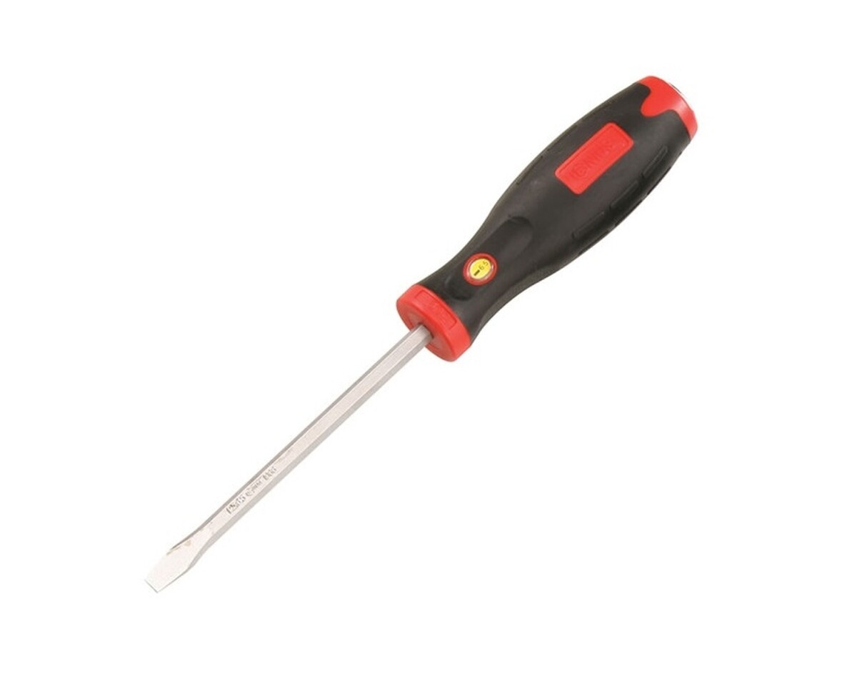 Genius Tools 2.0 x 12.0mm Slotted Tang-Thru Screwdriver, 315mmL
