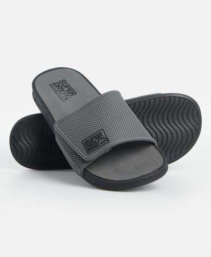 Superdry Premium Crewe Sliders - Blue - Flip-Flops