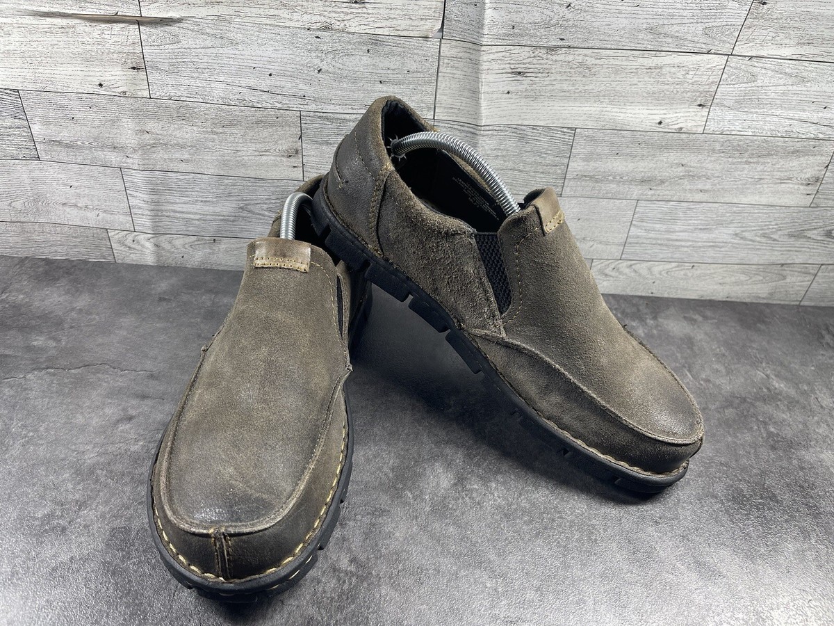 Born Børn Loafer Men Nigel Shoes Brown Gray Leather Moc Toe