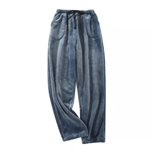 Damen Fleece Pyjamahose Fuzzy Lounge Hose Warm Flauschig Nachtwäsche Hose - Bild 11 von 22