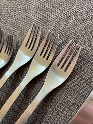 GS Gourmet Settings PARK-MATTE Carry-On Stainless flatware 16 Pieces VGUC - 第 5/16 張圖片