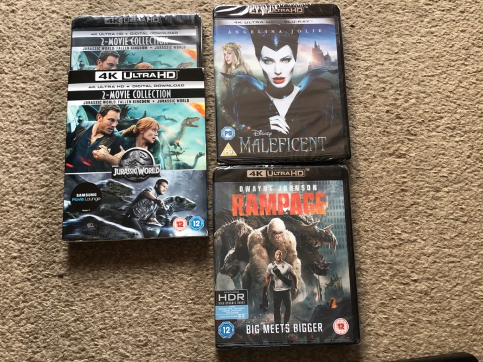 Jurassic World 2 Movie Collection Blu-ray (2018) new +8 other 4K movies bundle - Image 2 of 3