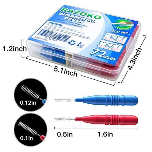 Interdental Brush, Flossing Head,Easy Use Tooth Cleaning Tool (72 Count)(2.5m... - Picture 3 of 7