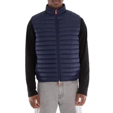 Save The Duck Men's Blue Adam Puffer Vest