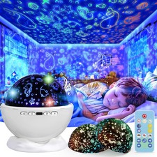 Star Night Light Projector 54 Color 360 Degree Rotation Rechargeable Lamp