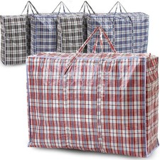 5 Pack Extra Large Jumbo Storage & Laundry Bags with Zip Reusable 80 x 60 x 28cm