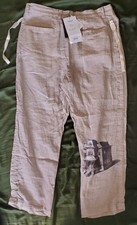 Undercover Jun Takahashi Linen Printed Pants Size 4, SS25 Lost Cloud UC1E4501-1