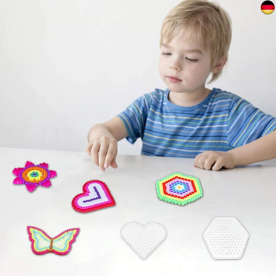 10 Stück Bügelperlen Platten, Bügelperlen Steckplatte, Bügelperlen Platten Set, - Bild 4 von 4