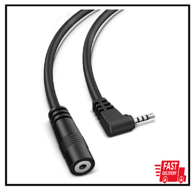 2.5mm Dash Cam Rear View Camera Extension Cable, (6Ft Thicker) 90 Degree Backup