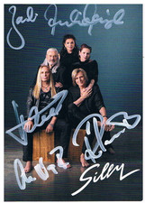 Silly, original Autogramme auf Autogrammkarte...