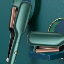 Hair Salon Ceramic 3 Triple Barrel Hair Wave Waver Curling Iron Wand 3 Heating A