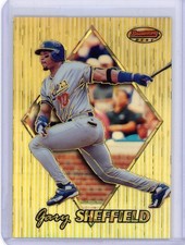 1999 Bowman's Best Atomic Refractor #19 Gary Sheffield No 36 of 100