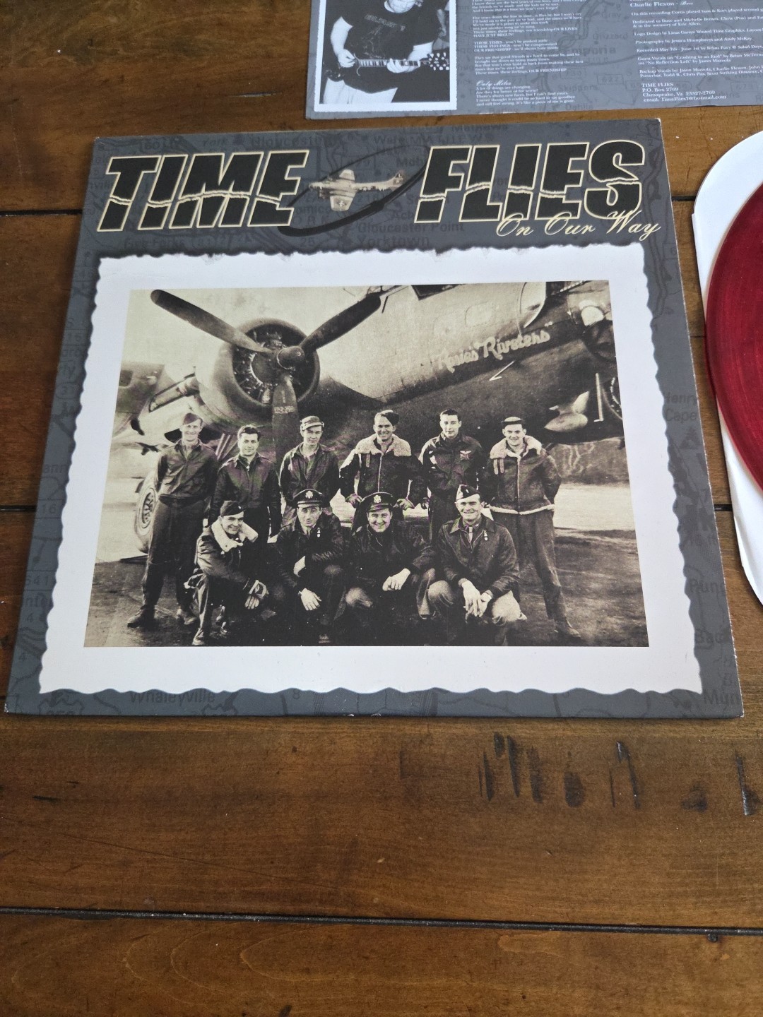 Time Flies On Our Way Red Marble Vinyl LP 1st Press 1999 Indecision Records sXe image 4