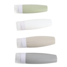 _Empty Dispenser Bottle Silicone Refillable Container Shampoo Body Wash Travel