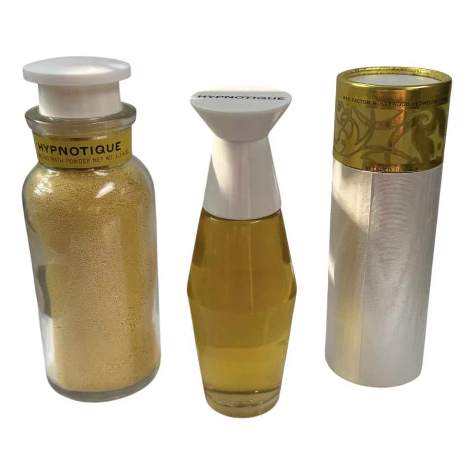 Juego de perfume hipnótico Max Factor de colección 2 fl oz perfume burbujeante polvo de baño Foto 2 de 4