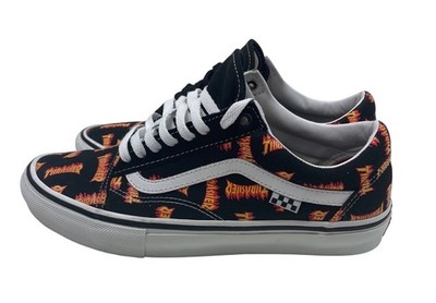 Vans x Thrasher Skate Old School Shoes Black Multi Logo Men s Size 10