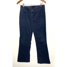 Eddie Bauer Women  s Blue Classic Fit Corduroy Boot Cut Pants Soft Durable Sz 6