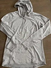 RBX Lt Weight Gray & White Hooded Pullover - Size M