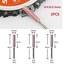 3mm Shank Chainsaw Sharpener Burr Set 4.0mm 4.8mm 5.5mm Corundum Grinding Head