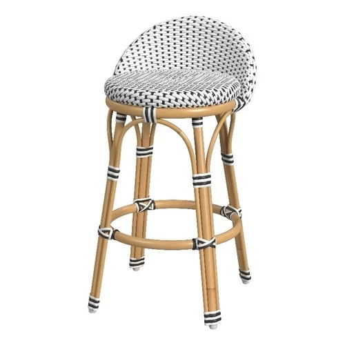Butler Specialty Company Inez 24" Seat Height Rattan Counter Stool - Black - Picture 1 of 7