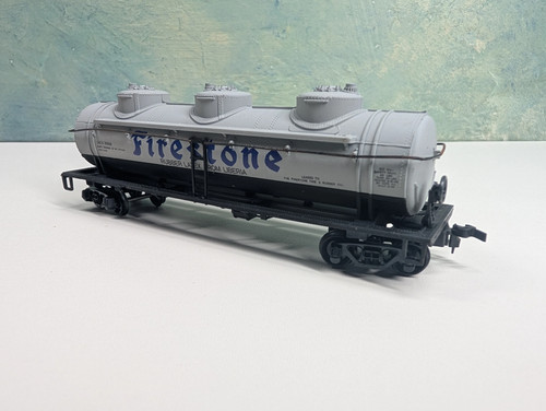 Coche tanque triple cúpula escala HO Bachmann Firestone GATX #30926 LEER | Zustand: Used