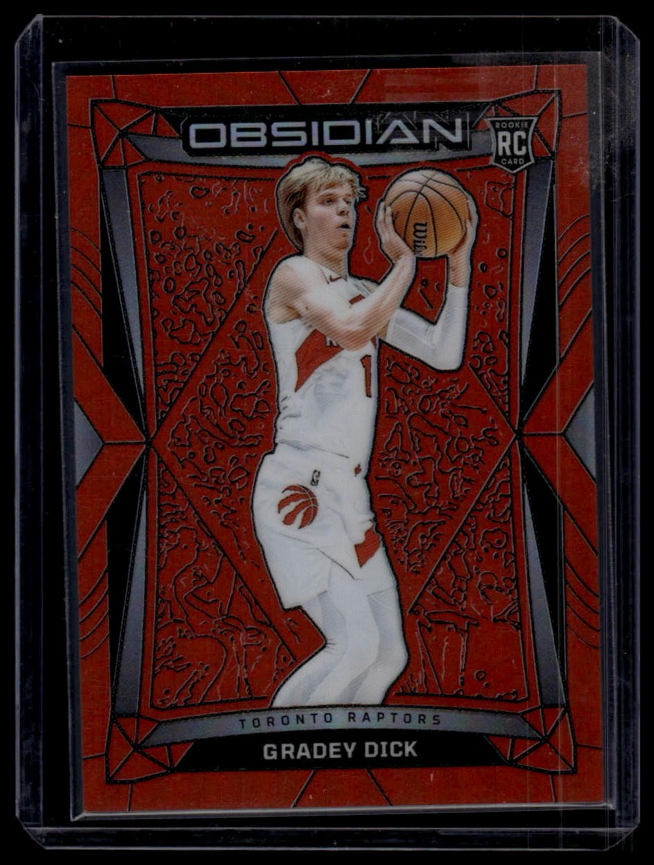 2023-24 Panini Obsidian #79 Gradey Dick Electric Etch Orange Flood #/99