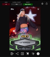 DIGITAL Topps WWE Slam 17 - BASE SERIES Green - LIV MORGAN