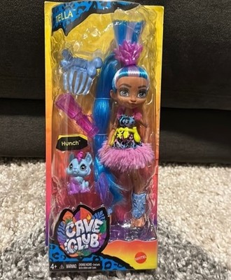 New Mattel Dolls Cave Club Tella Doll Hunch Accessories Blue Hair Playset Toy
