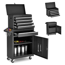 5-Drawer Rolling Tool Chest Storage Cabinet, 4 Colors Available