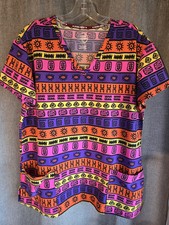 Scrub Tops Womens L