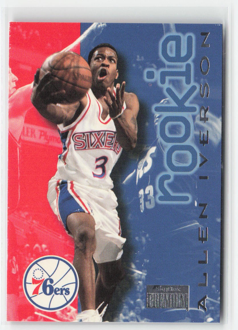 Allen Iverson 1996-97 SkyBox Premium #216 Philadelphia 76ers RC