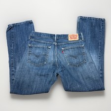 Levi's 527 Bootcut Premium Denim Para Hombre Talla 34 x 32 Azul Denim