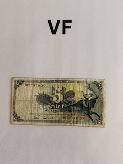 5 Mark 1948 Deutschland Banknoten Papiergeld Geldscheine