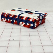 5 fat quarter bundle Red White Blue quilt fabric