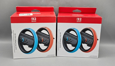 Nintendo Switch 2 Joycon Wheel Set of 4 Open Box New 4 Total Wheels