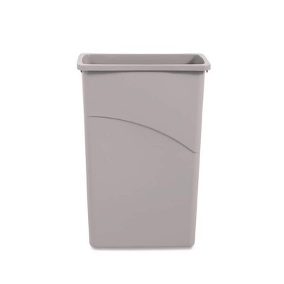 Boardwalk 23 Gal Slim Gray Plastic Commercial Waste Trash CanOpens in a new wind