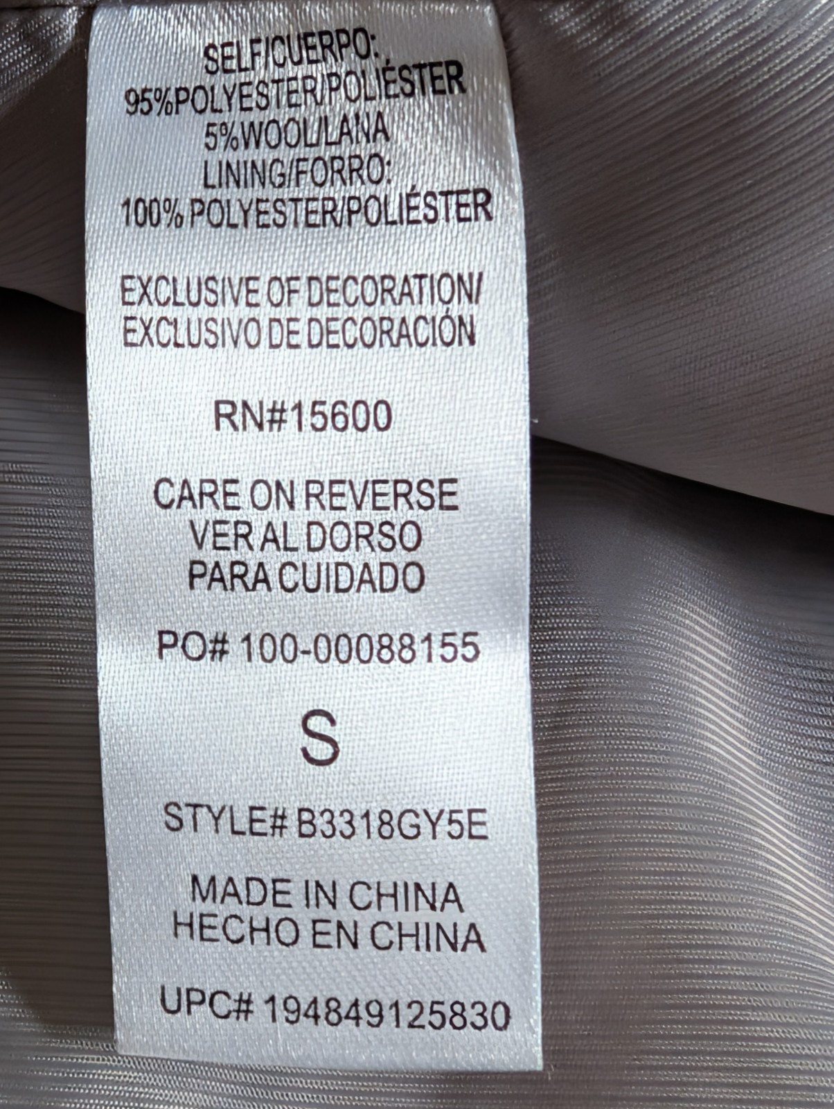 Democracy Plaid One Button Lined Jacket Size Small - image 7